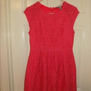 Forever 21 Coral Lace Dress